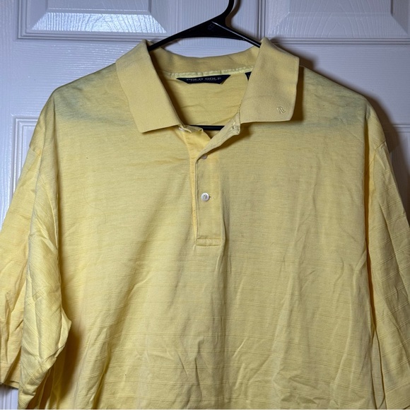 Polo Golf Vibrant Yellow Men's Polo Pima Cotton Shirt Size XL - Picture 2 of 5